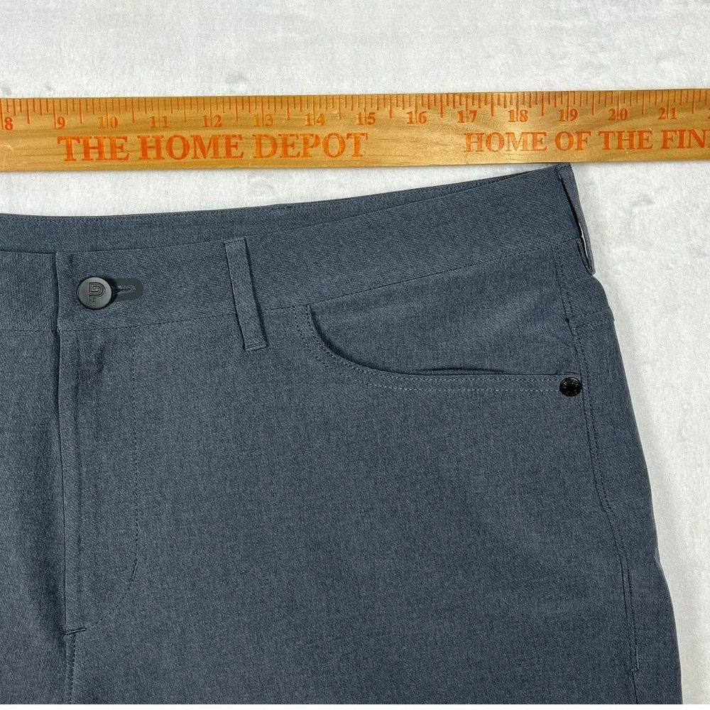 Public Rec Workday Pants Mens 38x32 Grey Straight Leg Stretch Performance Chino